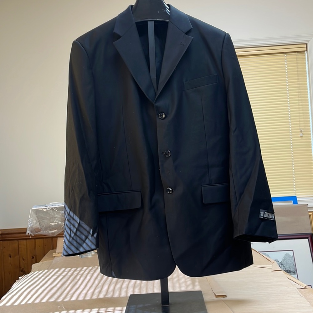Eddie Domani suit jacket 46L lined, 3 internal pockets